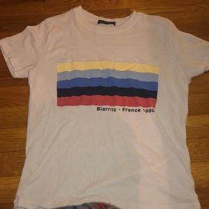 brandy melville white tee